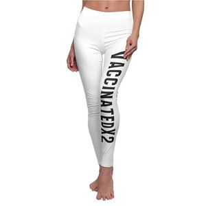 VaccinatedX2 White Leggings